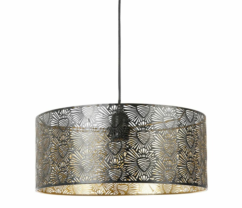 Ostaria Μεταλλικό Φωτιστικό Ανάρτησης 'Corazon' Μαύρο και Χρυσό -36167 Ostaria Μεταλλικό Φωτιστικό Ανάρτησης 'Corazon' Μαύρο και Χρυσό -36167