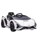 HOMCOM Ηλεκτρικό αυτοκίνητο για παιδιά 3-5 ετών Lamborghini 12V με τηλεχειριστήριο και ταχύτητα 3-5km/h, Λευκό 370-171V90WT - Image 5