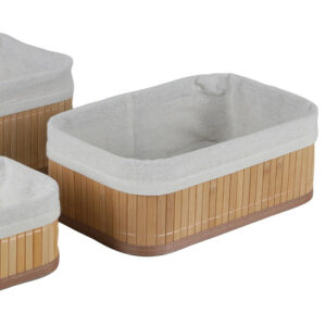 Σετ 3 Καλάθια Αποθήκευσης από Μπαμπού Urban Living 37233 - Image 2