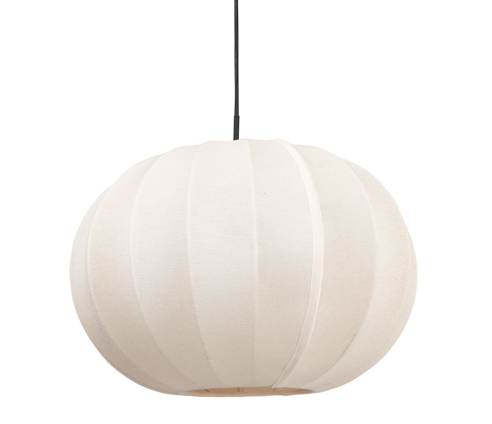 Ostaria Κρεμαστό Φωτιστικό Μεταλλικό Βαμβακερό 'Moon' Μπεζ -37532 Ostaria Κρεμαστό Φωτιστικό Μεταλλικό Βαμβακερό 'Moon' Μπεζ -37532