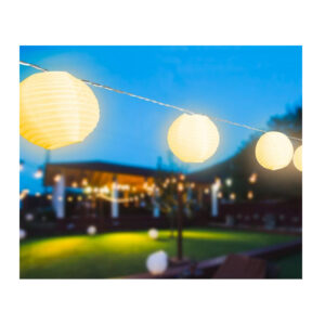 Ηλιακή Γιρλάντα με 10 LED Χάρτινα Φανάρια 2.8 m Inkazen 40004144 - Image 5