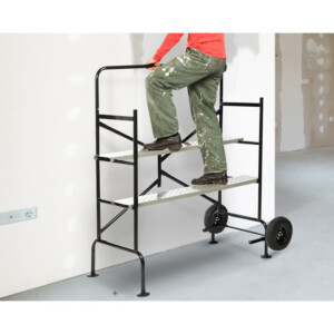 Πτυσσόμενη Ατσάλινη Τροχήλατη Σκαλωσιά 140 x 78 x 135 cm SPM 40020000 - Image 3