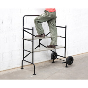 Πτυσσόμενη Ατσάλινη Τροχήλατη Σκαλωσιά 140 x 78 x 135 cm SPM 40020000 - Image 4