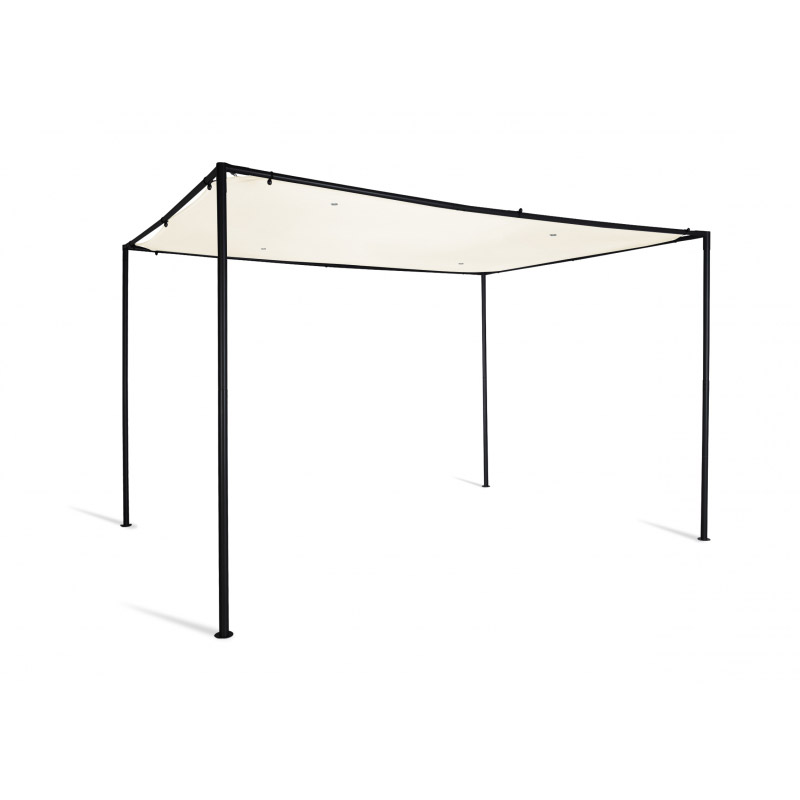 Μεταλλική Πέργκολα Κήπου με Υφασμάτινη Οροφή 3 x 3 x 2.2 m Χρώματος Εκρού Santa Cruz Inkazen 40031287 Μεταλλική Πέργκολα Κήπου με Υφασμάτινη Οροφή 3 x 3 x 2.2 m Χρώματος Εκρού Santa Cruz Inkazen 40031287