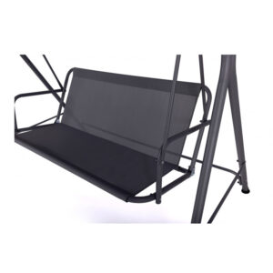 Μεταλλική Διθέσια Κούνια Εξωτερικού Χώρου με Κεκλιμένη Οροφή 170 x 120 x 154 cm Inkazen 40044268 - Image 3