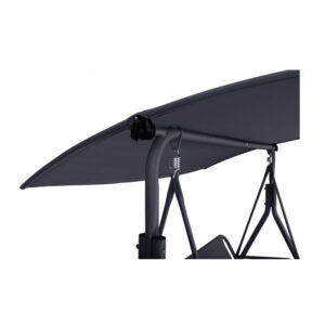 Μεταλλική Διθέσια Κούνια Εξωτερικού Χώρου με Κεκλιμένη Οροφή 170 x 120 x 154 cm Inkazen 40044268 - Image 4