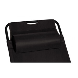 Σετ Μεταλλικές Πτυσσόμενες Καρέκλες Κήπου - Ξαπλώστρες 178 x 61 x 33 cm Χρώματος Μαύρο 2 τμχ Inkazen 40044366 - Image 2