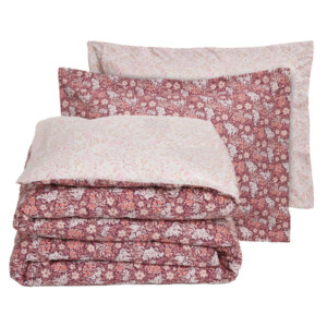 DAS HOME Σετ Υπέρδιπλή Παπλωματοθήκη Casual Bordeaux & Nude 406009205433 - Image 3