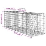 vidaXL Βιομηχανική Παγίδα για Ζώα με Ανθεκτική Κατασκευή (Ανθρακί Χρώμα) 42017312 - Image 3