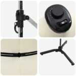 vidaXL Ρυθμιζόμενο Πολυτελής Γυναικείο Μανεκέν Βελούδου για Σχεδιαστές και Ράπτες Cream S 42018602 - Image 3