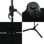 vidaXL Ρυθμιζόμενο Πολυτελής Γυναικείο Μανεκέν Βελούδου για Σχεδιαστές και Ράπτες Black S 42018603 - Image 4