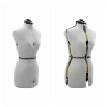 vidaXL Ρυθμιζόμενο Πολυτελής Γυναικείο Μανεκέν Βελούδου για Σχεδιαστές και Ράπτες Grey S 42018604 - Image 2