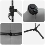 vidaXL Ρυθμιζόμενο Πολυτελής Γυναικείο Μανεκέν Βελούδου για Σχεδιαστές και Ράπτες Grey S 42018604 - Image 3