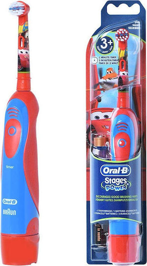 Oral-B Ηλεκτρική Οδοντόβουρτσα Stages Power Cars για Παιδιά 3+ Ετών - Κόκκινη 4210201293873-Cars