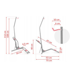 Ατσάλινη Βάση Ποδηλάτου 75 x 54 x 112 cm MB1 Humberg 4720 - Image 5
