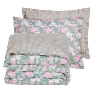 DAS HOME Σετ 4τμχ Σεντόνια 240x260εκ. Υπέρδιπλα 3175 Green, Pink 502109203175 - Image 3