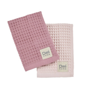 DAS HOME Σετ 2τμχ Ποτηρόπανα 40x60 σε Nude και Ροζ Χρώμα 527040600803 - Image 2