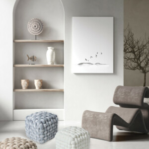 DAS HOME Διακοσμητικό Πουφ 43x43x40 σε Μπεζ απόχρωση 533743432274 - Image 2