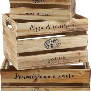 Σετ Ξύλινα Διακοσμητικά Τελάρα 3 τμχ. 18 cm / 20 cm / 22 cm Urban Living 53400