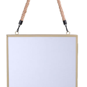 Σετ Καθρέφτες Τοίχου 2 τμχ Χρυσό και Μαύρο 30x30cm Urban Living 53451 - Image 2