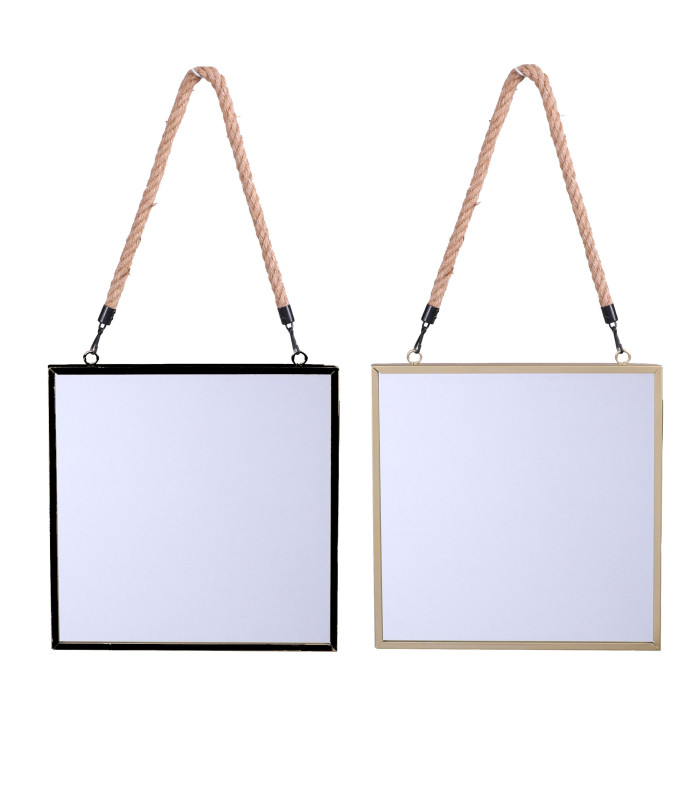 Σετ Καθρέφτες Τοίχου 2 τμχ Χρυσό και Μαύρο 30x30cm Urban Living 53451 Σετ Καθρέφτες Τοίχου 2 τμχ Χρυσό και Μαύρο 30x30cm Urban Living 53451