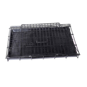 Αναδιπλούμενο Μεταλλικό Κλουβί Σκύλου με 2 Πόρτες 78 x 47 x 55 cm Bakaji 5404022202452 - Image 2