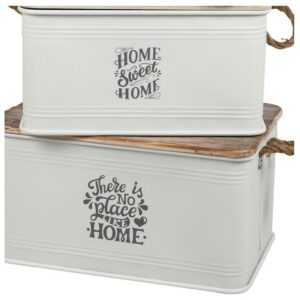 Σετ 3 Μεταλλικά Κουτιά Αποθήκευσης 60x38x33cm Urban Living 54097 - Image 3