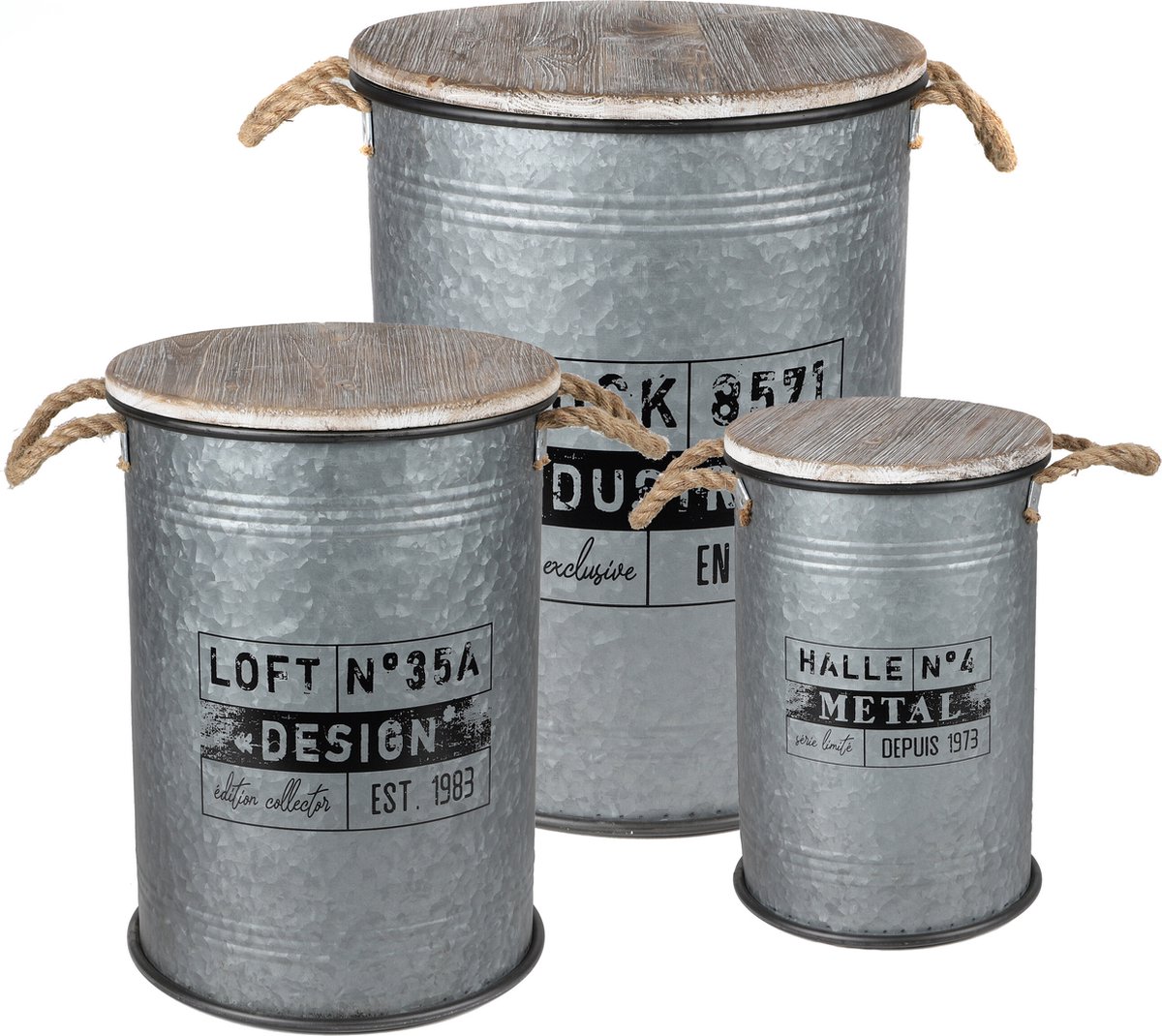 Σετ Μεταλλικά Κουτιά Αποθήκευσης 3 τμχ. 27x41 cm / 33 Σετ Μεταλλικά Κουτιά Αποθήκευσης 3 τμχ. 27x41 cm / 33