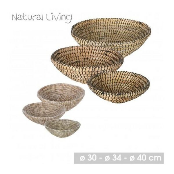 Σετ Καλάθια 3 τμχ. 30 cm / 34 cm / 40 cm Natural Living 54621