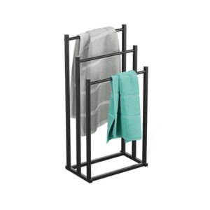 Mark Adler Επιδαπέδια Μεταλλική Κρεμάστρα για Πετσέτες 3-Επιπέδων Βάση Μαύρη