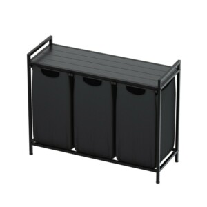 Mark Adler Τριπλό Καλάθι Αποθήκευσης Ρούχων Tidy 3.0 Μαύρο 5903796016123 - Image 2