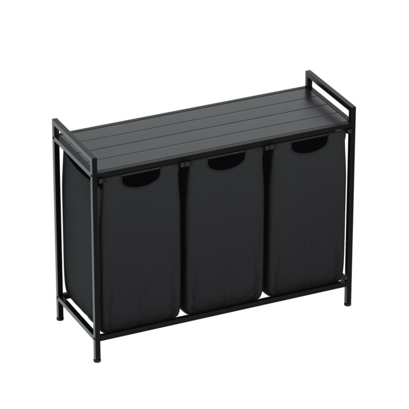 Mark Adler Τριπλό Καλάθι Αποθήκευσης Ρούχων Tidy 3.0 Μαύρο 5903796016123