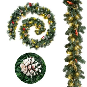 Gregman Μακριά Πράσινη Τεχνητή Χριστουγεννιάτικη Γιρλάντα Δέντρου 270cm - Xmas 20 5903796017960