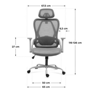 MarkAdler Περιστρεφόμενη Καρέκλα Manager 2.9 Γκρι μ 5903796018837 - Image 3