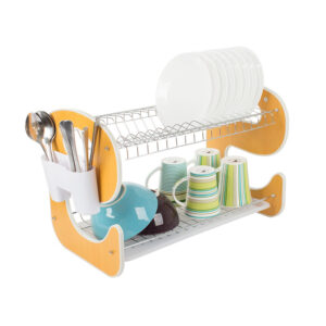 Διώροφη Μεταλλική/Πλαστική Πιατοθήκη Στεγνωτήριο 50.5 x 29 x 34 cm Verk Group 5907451339336 - Image 2