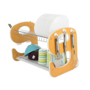 Διώροφη Μεταλλική/Πλαστική Πιατοθήκη Στεγνωτήριο 50.5 x 29 x 34 cm Verk Group 5907451339336 - Image 3