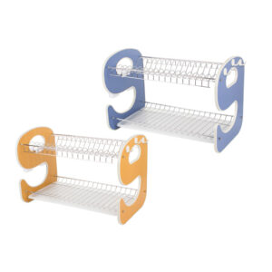 Διώροφη Μεταλλική/Πλαστική Πιατοθήκη Στεγνωτήριο 50.5 x 29 x 34 cm Verk Group 5907451339336 - Image 4