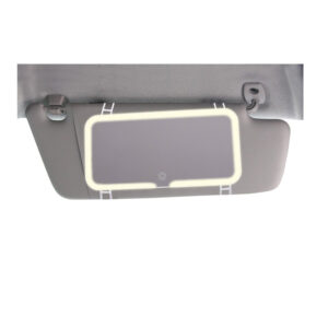 Επαναφορτιζόμενος LED Καθρέφτης Μακιγιάζ Αυτοκινήτου Αφής 24.5 x 12 cm Verk Group 5907451345719 - Image 4