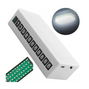 Επαναφορτιζόμενη Μαγνητική Πινακίδα Προσωρινής Στάθμευσης με LED Φωτισμό 11 x 5 x 3 cm Verk Group 5907451345863 - Image 5