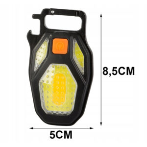 Επαναφορτιζόμενος Αδιάβροχος Φακός Μπρελόκ LED με Μαγνήτη και Ανοιχτήρι Verk Group 5907451348314 - Image 5