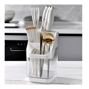 Πλαστική Βάση για Μαχαιροπίρουνα με Υποδοχές για Μαχαίρια 14 x 14 x 24 cm Verk Group 5907451350287 - Image 4