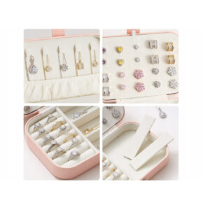 Κοσμηματοθήκη - Μπιζουτιέρα 16 x 12 x 5.5 cm Χρώματος Ροζ Verk Group 5907451355343 - Image 4