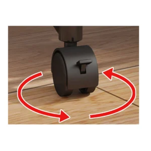 Πλαστική Τροχήλατη Κρεμάστρα Δαπέδου με 2 Ράγες και 2 Ράφια 60 x 33 x 169 cm Verk Group 5907451358924 - Image 5