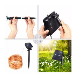 Ηλιακή Διακοσμητική Γιρλάντα Κήπου 10 m με 100 LED SPM 5908222224240 - Image 4