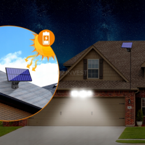 Ηλιακό Φωτιστικό Τοίχου 3 σε 1 με Καλωδιωμένο Ηλιακό Πάνελ και Τηλεχειριστήριο  5908222228279 SPM - Image 4