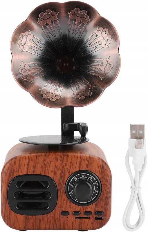 SPM Ρετρό Γραμμόφωνο Bluetooth Ραδιόφωνο SD USB Ασύρματο Ηχείο 1200mAh 5908222246549 SPM Ρετρό Γραμμόφωνο Bluetooth Ραδιόφωνο SD USB Ασύρματο Ηχείο 1200mAh 5908222246549