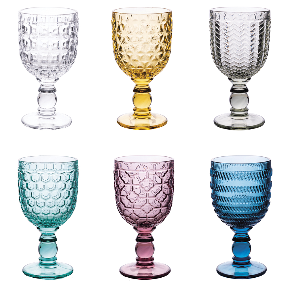 Villa d'Este Home Σετ 6 Ποτήρια Καλιξί 310 ml σε Διαφανές Έγχρωμο Γυαλί με Γεωμετρική Επεξεργασία Επιφάνειας 5912708 Villa d'Este Home Σετ 6 Ποτήρια Καλιξί 310 ml σε Διαφανές Έγχρωμο Γυαλί με Γεωμετρική Επεξεργασία Επιφάνειας 5912708