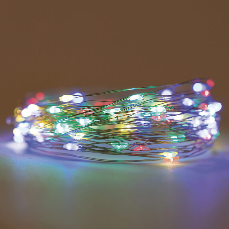 Galileo Φιλένιο 10 Πολύχρωμα MicroLED με Μπαταρία για Εσωτερική Χρήση 1μ - Santas House 5921264 - Image 3