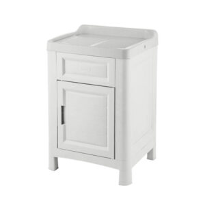 Πλαστικό Ντουλάπι με Νιπτήρα 60 x 51 x 89 cm Χρώματος Λευκό Artu Bama 60000 - Image 5