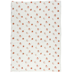 DAS KIDS Κουβέρτα Μουσελίνα Κούνιας RELAX Κόκκινη & Λευκή 620515006621 - Image 3